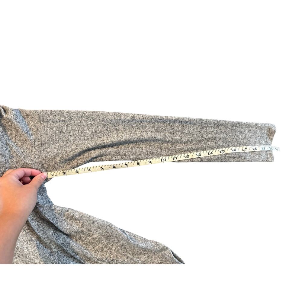 Aerie Just Add Leggings Gray Hoodie Women’s Small Soft Knit Sweater Long Sleeve - Picture 7 of 7